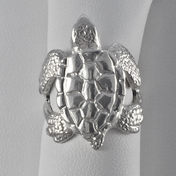 NWT, SS ring baby sea turtle ring, handmade by me - Picture 2 of 8
